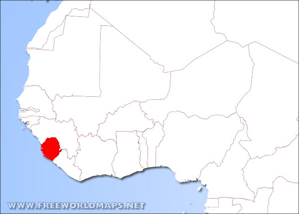 Map of Sierra Leone